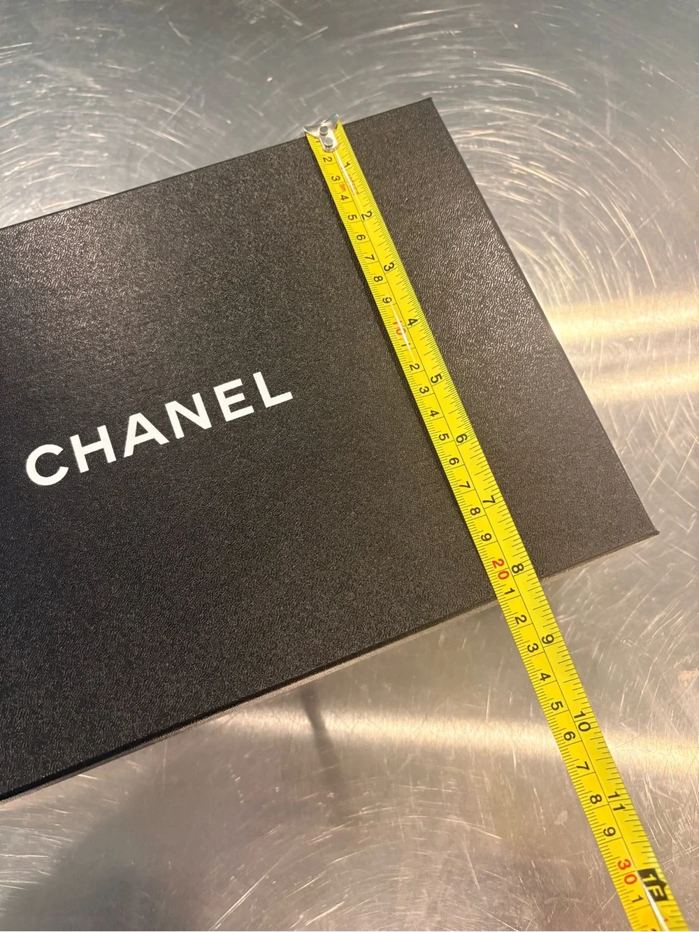 CHANEL Black Box with White Logo